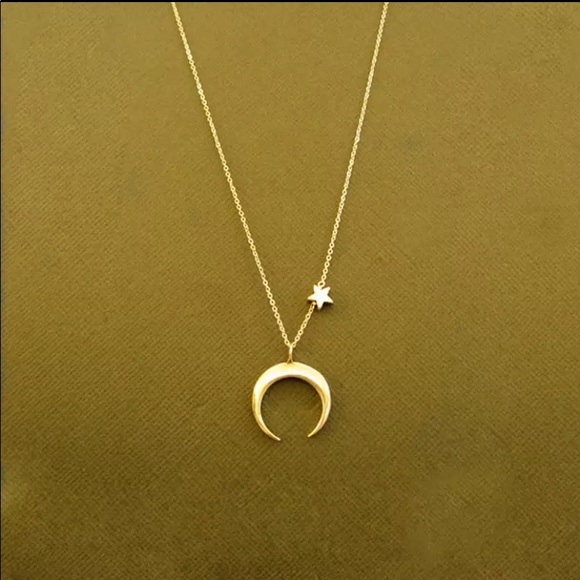 Jewelry - 🥳🥳HP🥳🥳Simple Moon and Star necklace